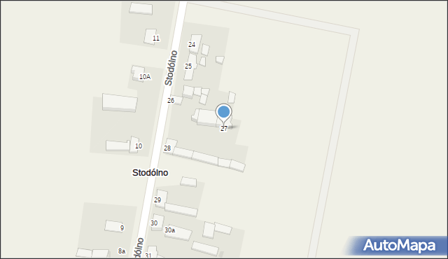 Stodólno, Stodólno, 27, mapa Stodólno