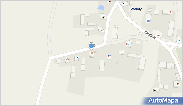 Stodoły, Stodoły, 18, mapa Stodoły