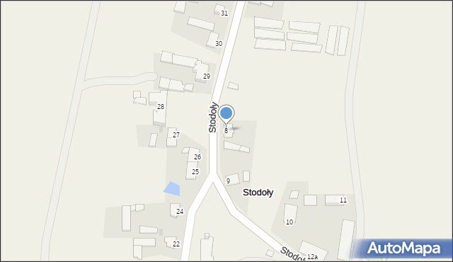 Stodoły, Stodoły, 8, mapa Stodoły