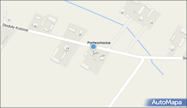 Stodoły-Kolonie, Stodoły-Kolonie, 23, mapa Stodoły-Kolonie