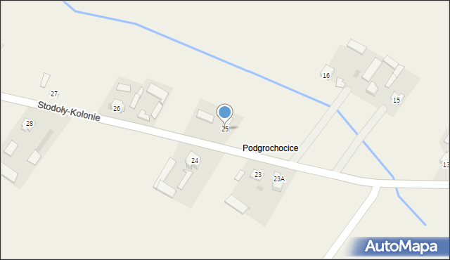Stodoły-Kolonie, Stodoły-Kolonie, 25, mapa Stodoły-Kolonie