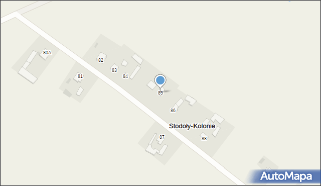 Stodoły-Kolonie, Stodoły-Kolonie, 85, mapa Stodoły-Kolonie