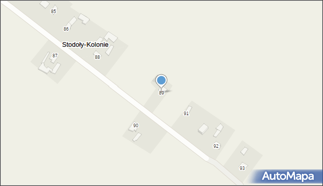 Stodoły-Kolonie, Stodoły-Kolonie, 89, mapa Stodoły-Kolonie