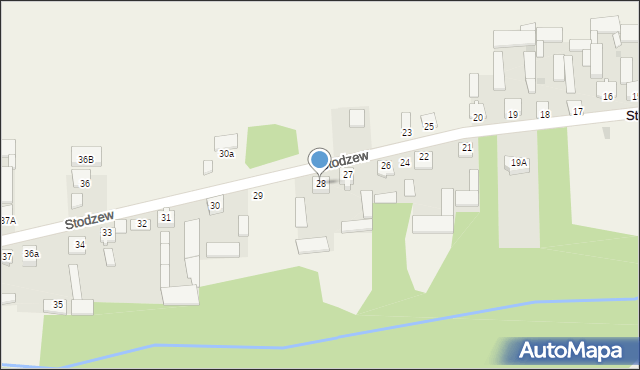 Stodzew, Stodzew, 28, mapa Stodzew