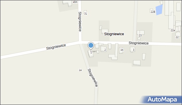 Stogniewice, Stogniewice, 1, mapa Stogniewice