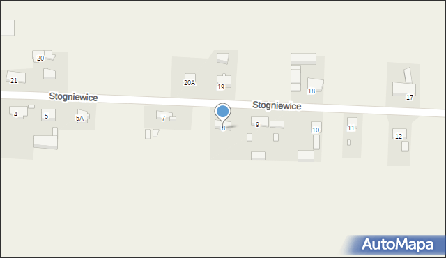 Stogniewice, Stogniewice, 8, mapa Stogniewice