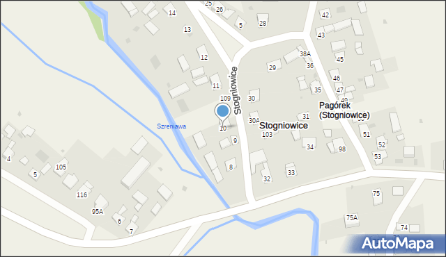 Stogniowice, Stogniowice, 10, mapa Stogniowice