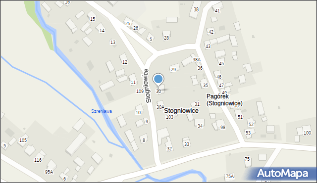 Stogniowice, Stogniowice, 30, mapa Stogniowice