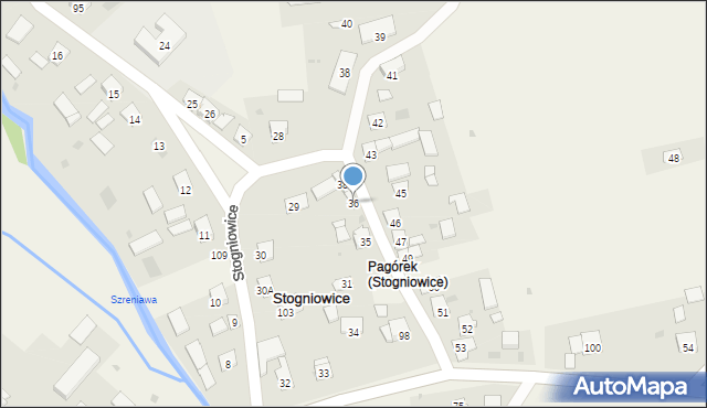 Stogniowice, Stogniowice, 36, mapa Stogniowice