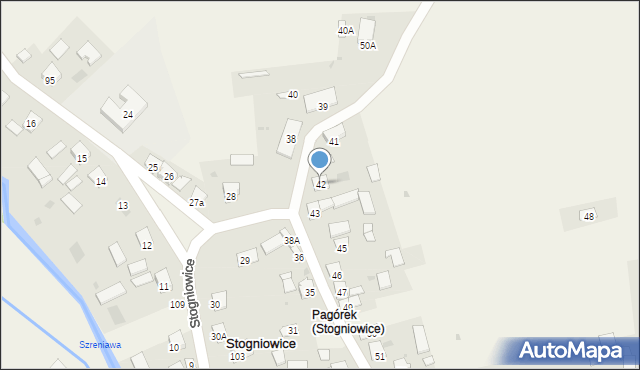 Stogniowice, Stogniowice, 42, mapa Stogniowice