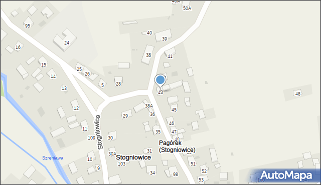 Stogniowice, Stogniowice, 43, mapa Stogniowice