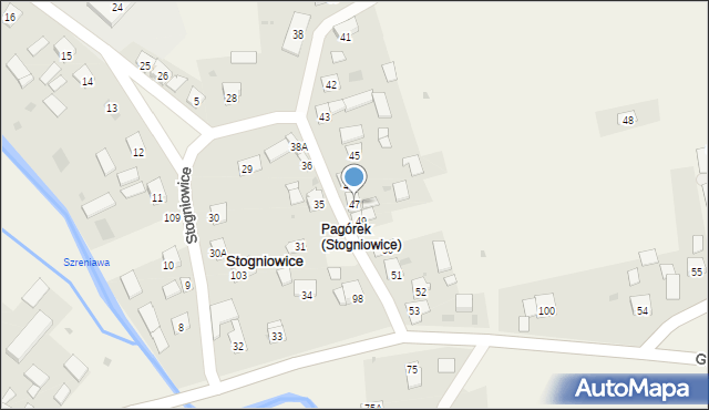 Stogniowice, Stogniowice, 47, mapa Stogniowice