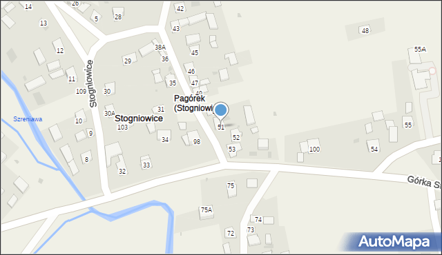 Stogniowice, Stogniowice, 51, mapa Stogniowice