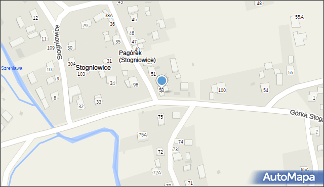 Stogniowice, Stogniowice, 53a, mapa Stogniowice