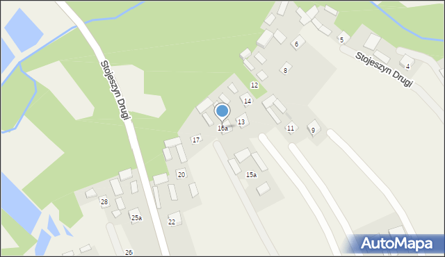 Stojeszyn Drugi, Stojeszyn Drugi, 16a, mapa Stojeszyn Drugi