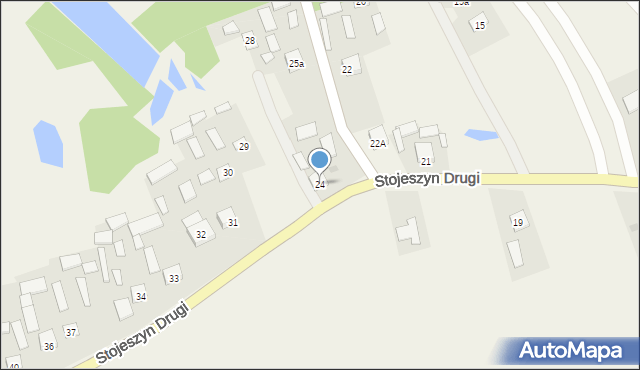 Stojeszyn Drugi, Stojeszyn Drugi, 24, mapa Stojeszyn Drugi