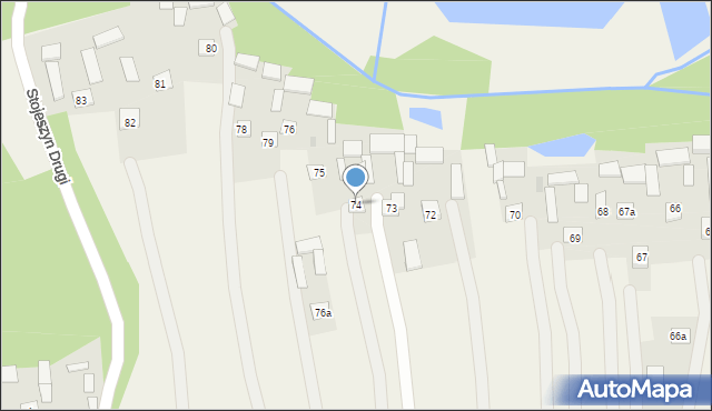 Stojeszyn Drugi, Stojeszyn Drugi, 74, mapa Stojeszyn Drugi