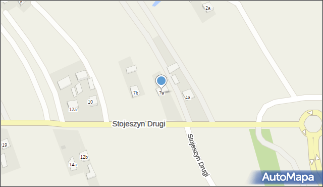 Stojeszyn Drugi, Stojeszyn Drugi, 7a, mapa Stojeszyn Drugi