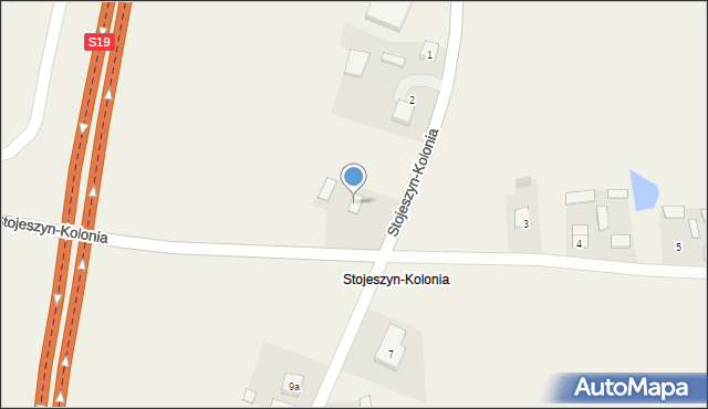 Stojeszyn-Kolonia, Stojeszyn-Kolonia, 3, mapa Stojeszyn-Kolonia