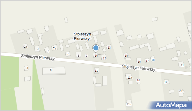 Stojeszyn Pierwszy, Stojeszyn Pierwszy, 10, mapa Stojeszyn Pierwszy