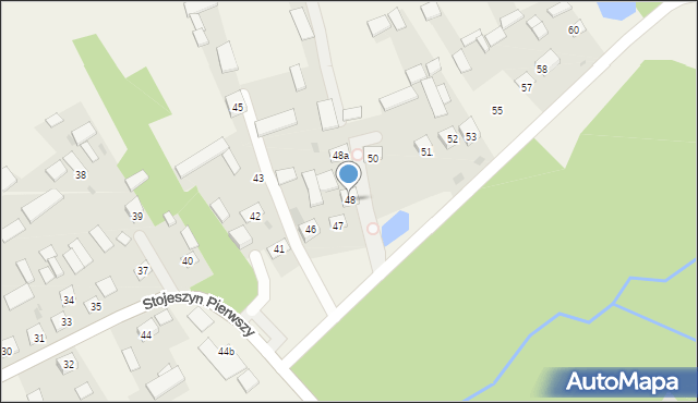 Stojeszyn Pierwszy, Stojeszyn Pierwszy, 48, mapa Stojeszyn Pierwszy