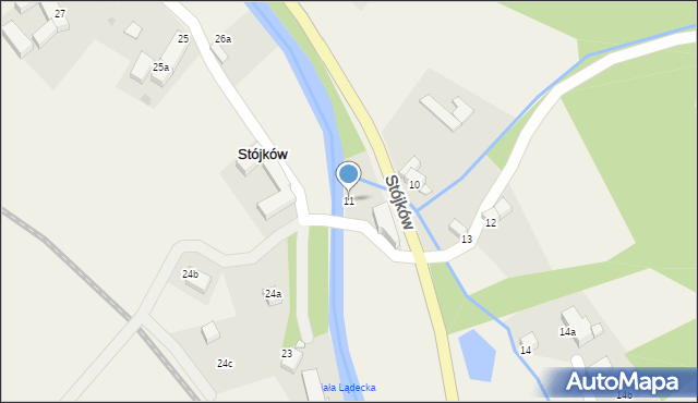 Stójków, Stójków, 11, mapa Stójków