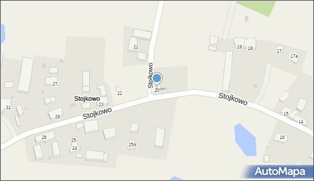 Stojkowo, Stojkowo, 20, mapa Stojkowo