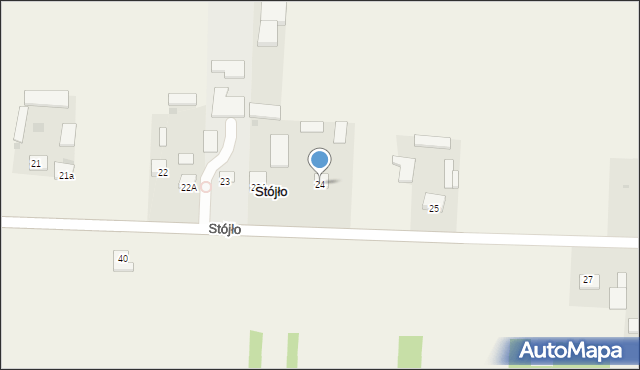 Stójło, Stójło, 24, mapa Stójło