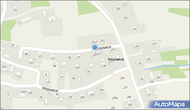 Stojowice, Stojowice, 102, mapa Stojowice