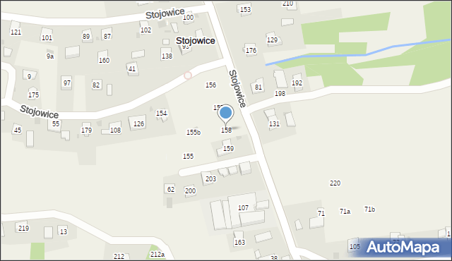 Stojowice, Stojowice, 158, mapa Stojowice