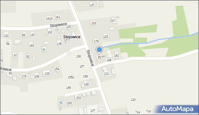 Stojowice, Stojowice, 81, mapa Stojowice