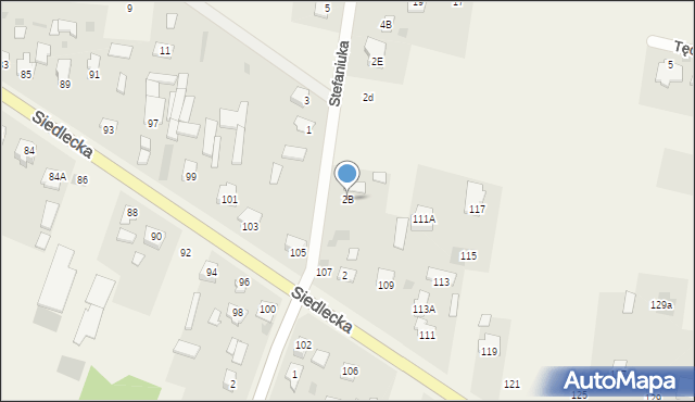 Stok Lacki-Folwark, Stefaniuka Zenona, 2B, mapa Stok Lacki-Folwark