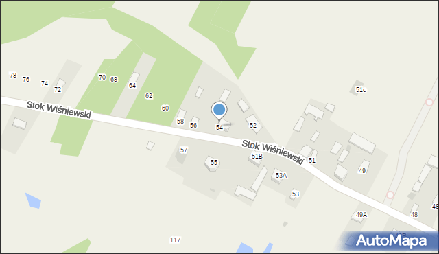 Stok Wiśniewski, Stok Wiśniewski, 54, mapa Stok Wiśniewski