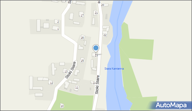 Stoki Stare, Stoki Stare, 23, mapa Stoki Stare