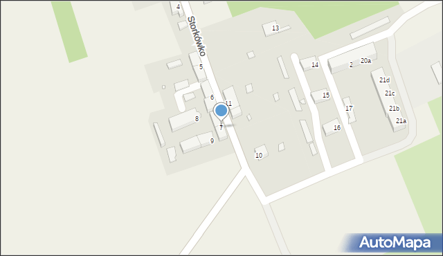 Storkówko, Storkówko, 7, mapa Storkówko