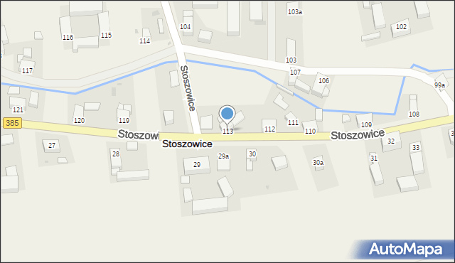 Stoszowice, Stoszowice, 113, mapa Stoszowice