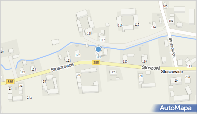 Stoszowice, Stoszowice, 121, mapa Stoszowice
