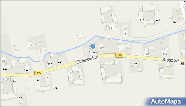 Stoszowice, Stoszowice, 123, mapa Stoszowice