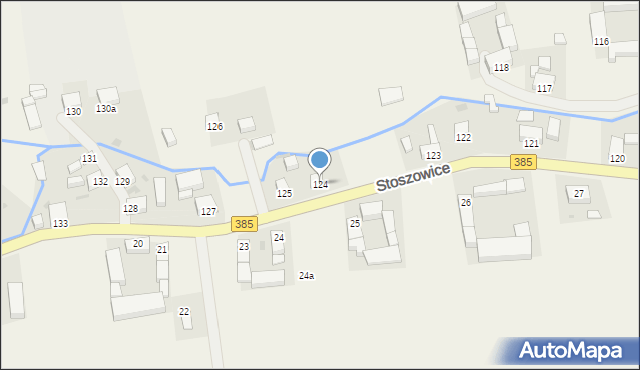 Stoszowice, Stoszowice, 124, mapa Stoszowice