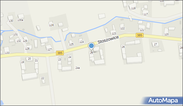 Stoszowice, Stoszowice, 25, mapa Stoszowice