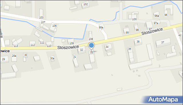 Stoszowice, Stoszowice, 33, mapa Stoszowice