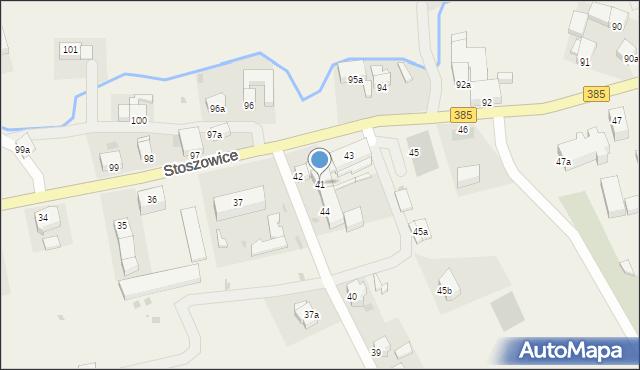 Stoszowice, Stoszowice, 41, mapa Stoszowice