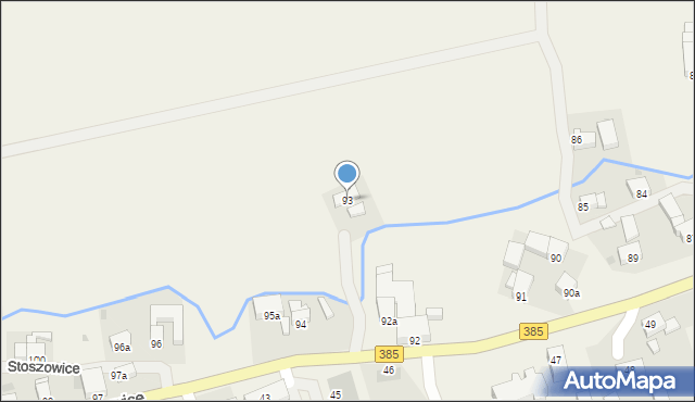 Stoszowice, Stoszowice, 93, mapa Stoszowice