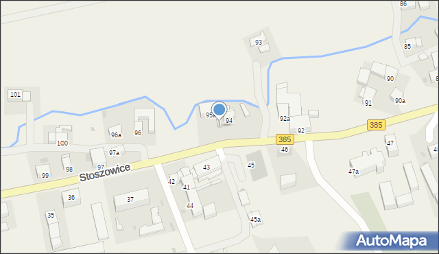 Stoszowice, Stoszowice, 95, mapa Stoszowice