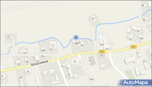 Stoszowice, Stoszowice, 95a, mapa Stoszowice