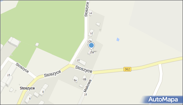 Stoszyce, Stoszyce, 10a, mapa Stoszyce