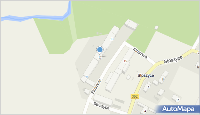 Stoszyce, Stoszyce, 11, mapa Stoszyce