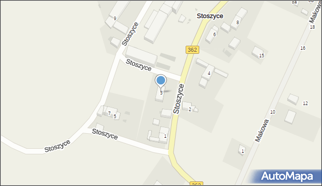 Stoszyce, Stoszyce, 3, mapa Stoszyce