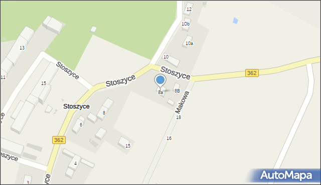 Stoszyce, Stoszyce, 8a, mapa Stoszyce