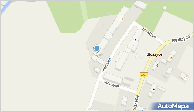 Stoszyce, Stoszyce, 9, mapa Stoszyce